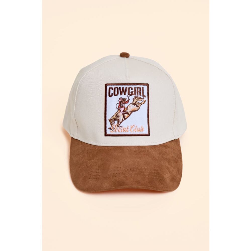 NEW Pink Lily Cowgirl Social Club‎ Trucker Hat Western Rodeo Country Concert Cap